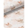  Tissu coton imprimé Forêt Poétique Rose - Certifié Oeko-Tex® Mercerie des Princesses