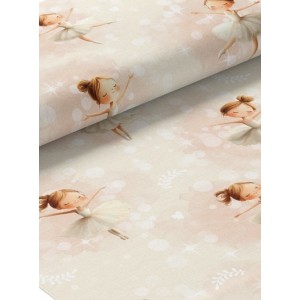  ballerines aquarelle sur fond rose poudré