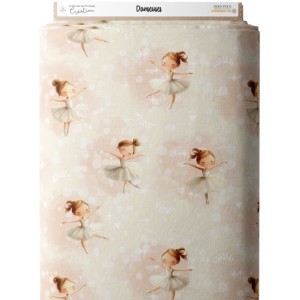  ballerines aquarelle sur fond rose poudré