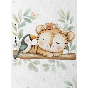  Tissu coton imprimé Sieste Tropicale - Certifié Oeko-Tex® Mercerie des Princesses