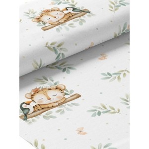  Tissu coton imprimé Sieste Tropicale - Certifié Oeko-Tex® Mercerie des Princesses