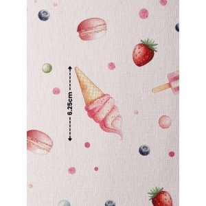 Tissu coton imprimé Douceurs Sucrées - Certifié Oeko-Tex® Mercerie des Princesses