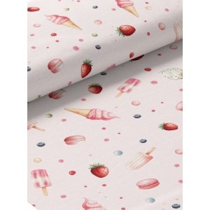  Tissu coton imprimé Douceurs Sucrées - Certifié Oeko-Tex® Mercerie des Princesses