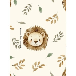  Tissu coton imprimé Roar - Certifié Oeko-Tex® Mercerie des Princesses