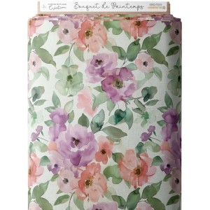  Tissu coton imprimé Bouquet de Printemps - Certifié Oeko-Tex® Mercerie des Princesses
