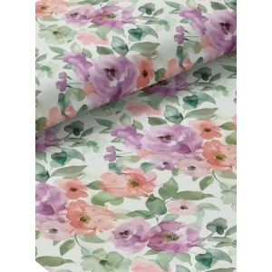  Tissu coton imprimé Bouquet de Printemps - Certifié Oeko-Tex® Mercerie des Princesses