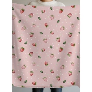  Tissu coton imprimé Strawberry - Certifié Oeko-Tex® Mercerie des Princesses