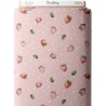  Tissu coton imprimé Strawberry - Certifié Oeko-Tex® Mercerie des Princesses