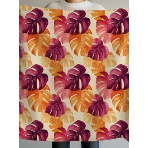  Tissu au mètre "Monstera Rose et Or" – Coton Oeko-Tex Mercerie des Princesses