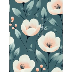 Tissu au mètre "Rêverie Florale" – Coton Oeko-Tex Mercerie des Princesses