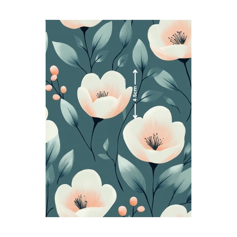 Tissu au mètre "Rêverie Florale" – Coton Oeko-Tex Mercerie des Princesses