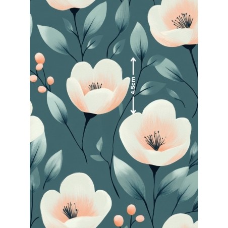 Tissu au mètre "Rêverie Florale" – Coton Oeko-Tex Mercerie des Princesses