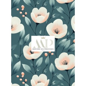  Tissu au mètre "Rêverie Florale" – Coton Oeko-Tex Mercerie des Princesses