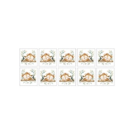 Coupons Lingettes Sieste Tropicale coton imprimé à réaliser soi-même  - Certifié Oeko-Tex®