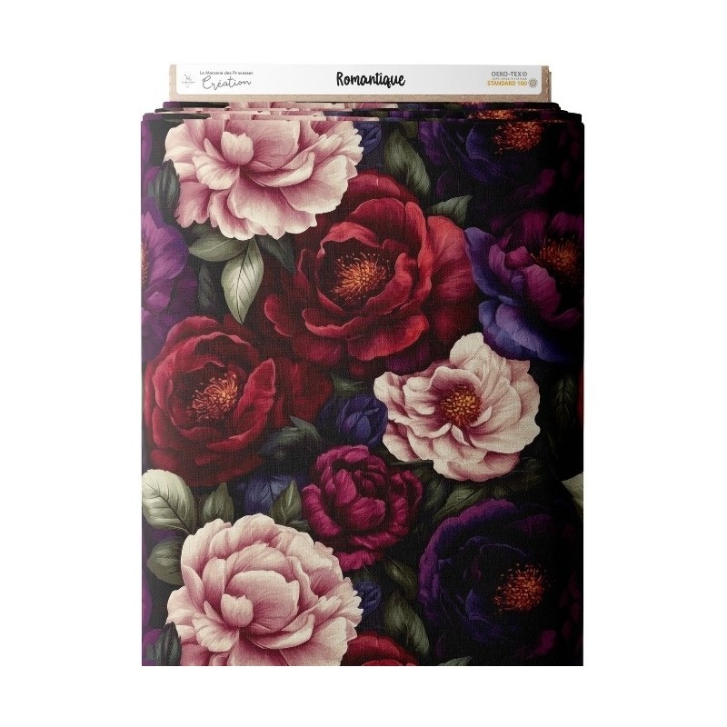Tissu au mètre "Romantique" – Coton Oeko-Tex Mercerie des Princesses