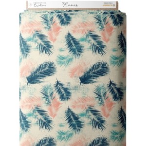  Tissu au mètre "Plumes" – Coton Oeko-Tex Mercerie des Princesses