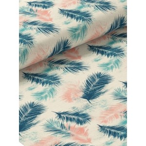  Tissu au mètre "Plumes" – Coton Oeko-Tex Mercerie des Princesses