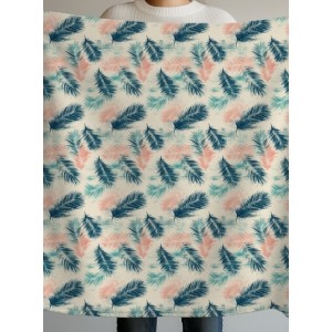  Tissu au mètre "Plumes" – Coton Oeko-Tex Mercerie des Princesses