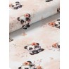  Tissu coton imprimé pour enfants Bébé Panda Pastel Pêche - Certifié Oeko-Tex® Mercerie des Princesses