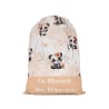  Tissu coton imprimé pour enfants Bébé Panda Pastel Pêche - Certifié Oeko-Tex® Mercerie des Princesses