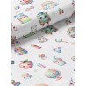  Tissu coton imprimé pour enfants Ecole Rentrée Scolaire - Certifié Oeko-Tex® Mercerie des Princesses