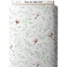  Tissu coton imprimé Fleurs De Coton - Certifié Oeko-Tex® Mercerie des Princesses