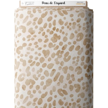 Tissu coton imprimé pour enfants Peau De Léopard  - Certifié Oeko-Tex® Mercerie des Princesses