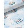  Tissu coton imprimé pour enfants Bébé Mouton Pastel Bleu - Certifié Oeko-Tex® Mercerie des Princesses