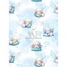  Tissu coton imprimé pour enfants Bébé Mouton Pastel Bleu - Certifié Oeko-Tex® Mercerie des Princesses