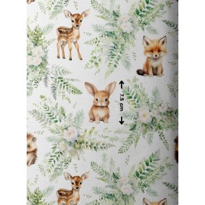 Tissu coton imprimé pour enfants Merveilles De La Forêt - Certifié Oeko-Tex® Mercerie des Princesses