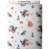 Tissu coton imprimé pour enfants Les Animaux Marins - Certifié Oeko-Tex® Mercerie des Princesses