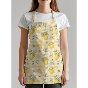  Tissu coton imprimé Citron Aquarelle- Certifié Oeko-Tex® Mercerie des Princesses