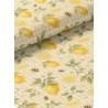  Tissu coton imprimé Citron Aquarelle- Certifié Oeko-Tex® Mercerie des Princesses