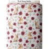 Tissu coton imprimé pour enfants Floral Bunny Garden - Certifié Oeko-Tex® Mercerie des Princesses