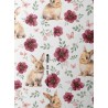  Tissu coton imprimé pour enfants Floral Bunny Garden - Certifié Oeko-Tex® Mercerie des Princesses