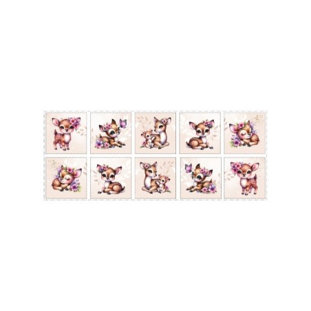 Panneau Lingettes Bébé Faon Pastel