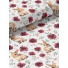  Tissu coton imprimé pour enfants Floral Bunny Garden - Certifié Oeko-Tex® Mercerie des Princesses