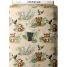  Tissu coton imprimé pour enfants Le Petit Livre de la Jungle Beige - Certifié Oeko-Tex® Mercerie des Princesses