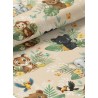  Tissu coton imprimé pour enfants Le Petit Livre de la Jungle Beige - Certifié Oeko-Tex® Mercerie des Princesses