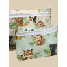  Tissu coton imprimé pour enfants Le Petit Livre de la Jungle Beige - Certifié Oeko-Tex® Mercerie des Princesses
