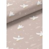  Tissu coton imprimé pour enfants Oies Fond Beige - Certifié Oeko-Tex® Mercerie des Princesses