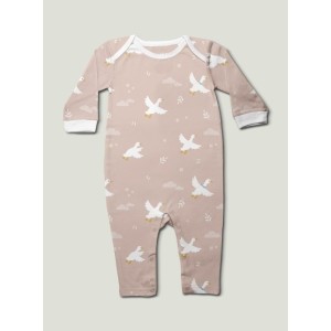  Tissu coton imprimé pour enfants Oies Fond Beige - Certifié Oeko-Tex® Mercerie des Princesses