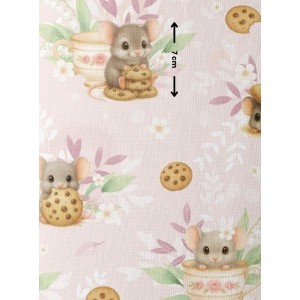 Tissu coton imprimé pour enfants Cookies Party - Certifié Oeko-Tex® Mercerie des Princesses