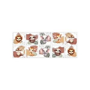 Panneau Lingettes Savane Safari