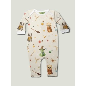  Tissu coton imprimé pour enfants Ecole de Magie - Certifié Oeko-Tex® Mercerie des Princesses