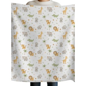  Tissu coton imprimé pour enfants Petite Savane - Certifié Oeko-Tex® Mercerie des Princesses