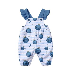  Tissu coton imprimé fruit Myrtilles- Certifié Oeko-Tex® Mercerie des Princesses