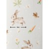 Tissu coton Doux petit lapin Oeko-Tex – Bébé animaux champêtres