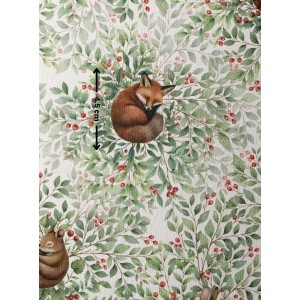  Tissu coton imprimé pour enfants Forêt Endormie - Certifié Oeko-Tex® Mercerie des Princesses