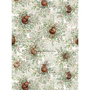  Tissu coton imprimé pour enfants Forêt Endormie - Certifié Oeko-Tex® Mercerie des Princesses